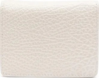 Maison Margiela four-stitch leather card holder - unisex - Calf Leather/Viscose/Calf Leather/Brass/Iron/Zinc - One Size - Neutrals