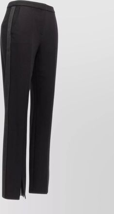 Karl Lagerfeld tailored trousers with front pleats and side slits