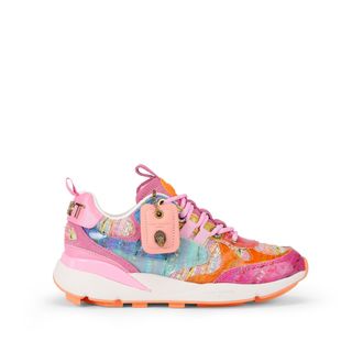 Kurt Geiger Womens Runner Sneakers - Pink Fabric - Size UK 4