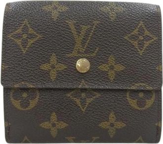 Louis Vuitton Pre-owned Vintage Portemonnee (Driemaal gevouwen) - Heren - Vintage Accessoires - Bruin - ONE Size - Vintage