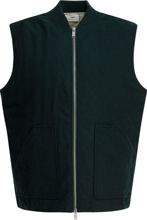 Autry Sleeveless Wool Jacket Jackets And Coats Verde-Uomo