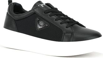 Unze Men NOAH Casual Trainers Shoes UK Size 6-12 Black