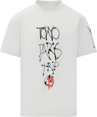 Yohji Yamamoto Grey Crew Neck T-Shirt