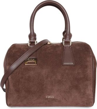 Furla Olivia M Boston-tas - Dames - Tassen - Bruin - Maat: ONE Size Zijde