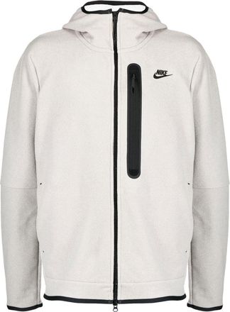 Nike tech fleece full-zip winterized hoodie - men - Polyester/Cotton - L - Grey