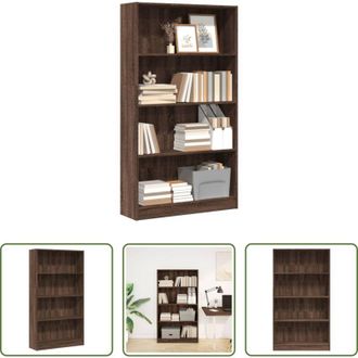 vidaXL vidaXL Libreria multistrato - Libreria Rovere Marrone 80x24x143 cm in Legno Multistrato