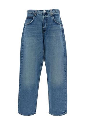 A Gold E Baggy Mid-Rise Jeans with Vintage-Inspired Design