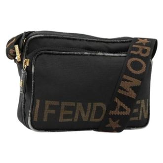 Fendi Pre-owned Vintage Canvas Shoulder Bag - Dames - Pre-owned - Zwart - Maat: ONE Size