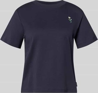 s.Oliver Red Label Regular Fit T-Shirt aus reiner Baumwolle in Marine, Gr&ouml;&szlig;e 34