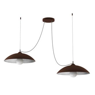 Lumicom Dream L&aacute;mpara De Techo Corten Hoja 2 Luces