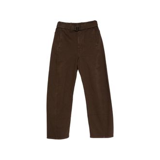Christophe Lemaire Belted Wide-leg Jeans