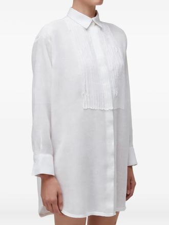 Osklen Geplooide mini-blousejurk - Wit