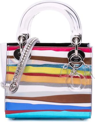 Dior Borsa a tracolla Wang Guangle mini in PVC e tessuto tecnico 2019-2024 - Bianco