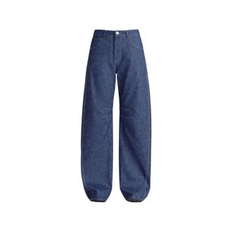 Liviana Conti Loose-fit Jeans, female, Blue, Size: L Wide Jeans