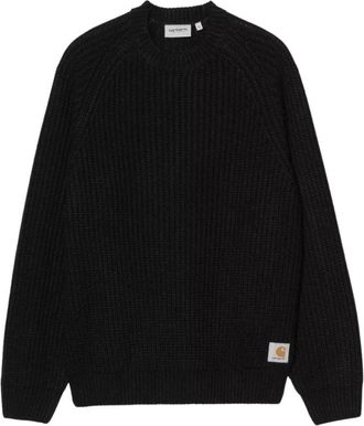 Carhartt Work in Progress Firth Sweater - Heren - Ronde hals truien - Zwart - L - Wol - Truien & Vesten