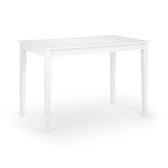 Julian Bowen Taku Dining Table 1.1m - Satin White - Julian Bowen | TJ Hughes
