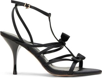 Oltre High Heel Sandalen - Dames - Sandalen met hakken - Zwart - 34 EU - Satijn - Schoenen