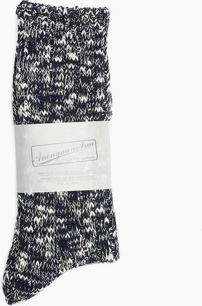 Anonymous Ism Mens Anonymous Ism Classic Slub Crew Mens Navy Socks - Multi - Size: 9.5/13/12.5/12/11.5/11/9/16/15.5/15/14.5/14/13.5/10.5/10