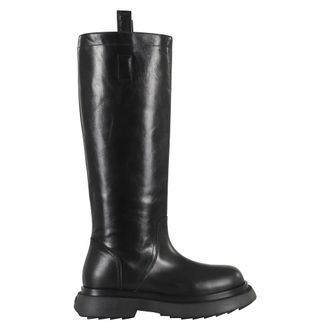 3Juin High Boots, female, Black, 6 UK, Rock Saddle Boot in Black