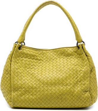 Bottega Veneta Borsa tote Parachute in nappa con motivo Intrecciato 2012-2025 - Giallo
