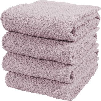 KAF Home Kaf Home Deluxe Popcorn Terry Kitchen Towels Set Of 4