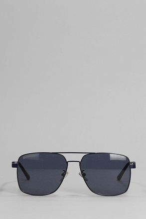 Balenciaga Occhiali Tag Navigator in lega metallica blu