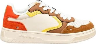 Scotch & Soda Leren Sneakers - Dames - Sneakers - Veelkleurig - 38 EU - Leer - Schoenen
