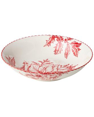 Certified International Crimson Noel Serving Bowl