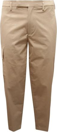 Neil Barrett Skinny Cargo Broek in Beige Katoen - Heren - Slim Fit Broeken - Beige - L - Katoen - Broeken
