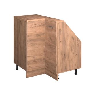 Vicco Armario Para Techo Inclinado Armario De Esquina Rion, Roble Dorado, 75.6 X 81.6 Cm Con 1 Puerta, Vicco