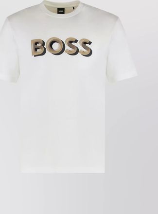 HUGO BOSS cotton logo t-shirt for everyday wear