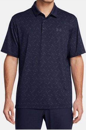 Under Armour Playoff 3.0 Check Polo T-Shirt In Navy Blue