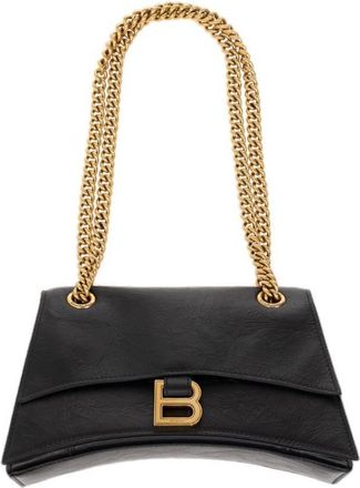 Balenciaga Black Crush Calfskin Small Chain Bag