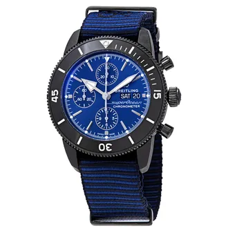 Breitling Pre-owned Breitling Superocean Chronograph Automatic Blue Dial Mens Watch M133132A1C1W1