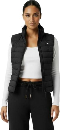 Jack Wills Lichtgewicht polyester vest voor dames (Zwart)