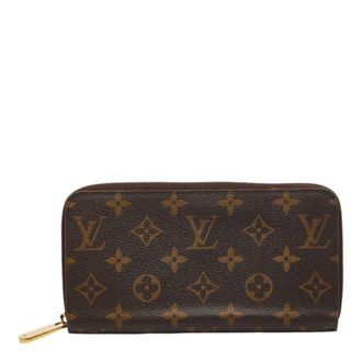 Louis Vuitton Brown Fuchsia Pvc Long Wallet (Bi-Fold) (Pre-Owned)