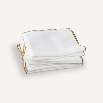 AM.PM Set van 4 servetten in gewassen hennep, Helmati