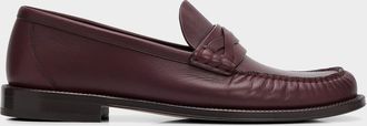 Brunello Cucinelli Men & apos;s Leather Moc-Toe Loafers