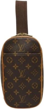 Louis Vuitton Pre-owned Cross Body Bags, male, Brown, Size: ONE SIZE Pre-owned Pochette Sling Bag