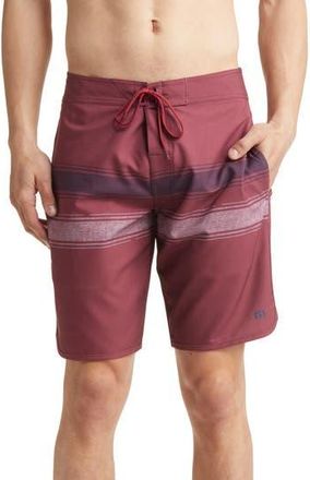 Travis Mathew Confetti King Swim Trunks in Ruby Wine at Nordstrom Rack, Size 30