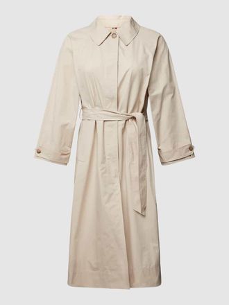 Tommy Hilfiger PLUS SIZE Trenchcoat aus reiner Baumwolle Modell PEACHED in Beige, Gr&ouml;&szlig;e 48