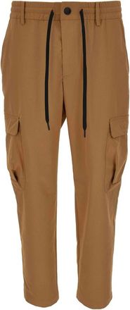 Versace Kleding - Heren - Slim Fit Broeken - Bruin - S - Broeken