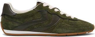 Steve Madden Womens Suede Abbi Olm Sneakers - Green - Size UK 4