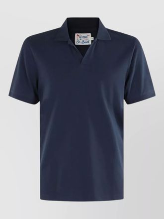 MC2 Saint Barth linen polo shirt short sleeves collar