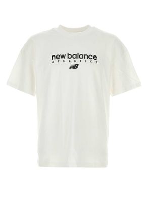 New Balance White Cotton T Shirt