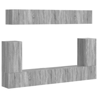 vidaXL Conjunto De Mueble De Tv 5 Pcs Gris Sonoma Madera De Ingenier&iacute;a Vidaxl