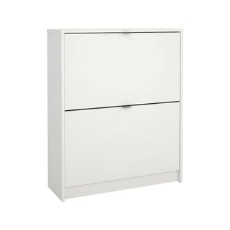 Dmora Zapatero Hughette, Zapatero, Armario De Entrada Multiusos, Zapatero, 70x24 H85 Cm, Blanco - Dmora