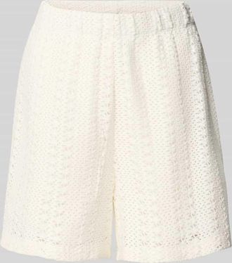 Jake*s Casual Shorts mit elastischem Bund in Offwhite, Größe XS
