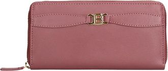 Laura Biagiotti Portemonnee met rits - Dames - Portefeuilles - Roze - ONE Size - Leer - Accessoires