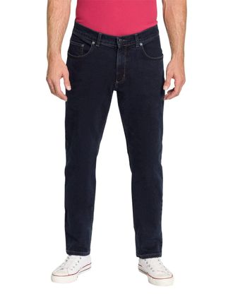 Pioneer Authentic Jeans Ron Mens Jeans, Regular Fit, Raw/Unwashed Washed, Blue/Black 6377 6800, 36 W/32 L